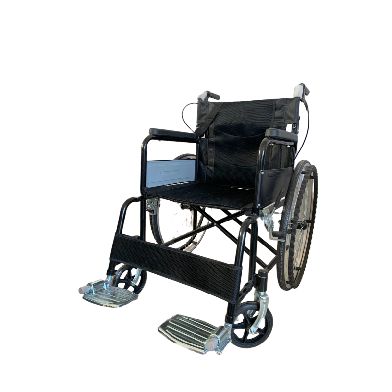 參數(shù)：

車架材質(zhì)： 碳素鋼管鋼質(zhì)
表面處理： 噴涂
面料： 600D牛津布，內(nèi)夾海綿
凈重： 14.15KG
毛重： 15.2KG
最大承重： 90KG
靠背高度： 42cm
座位寬度： 45cm
座位深度： 42cm
座位高度： 47cm
扶手高度： 70cm
前輪尺寸： 7寸實心輪
后輪尺寸： 24寸實心胎輻條輪