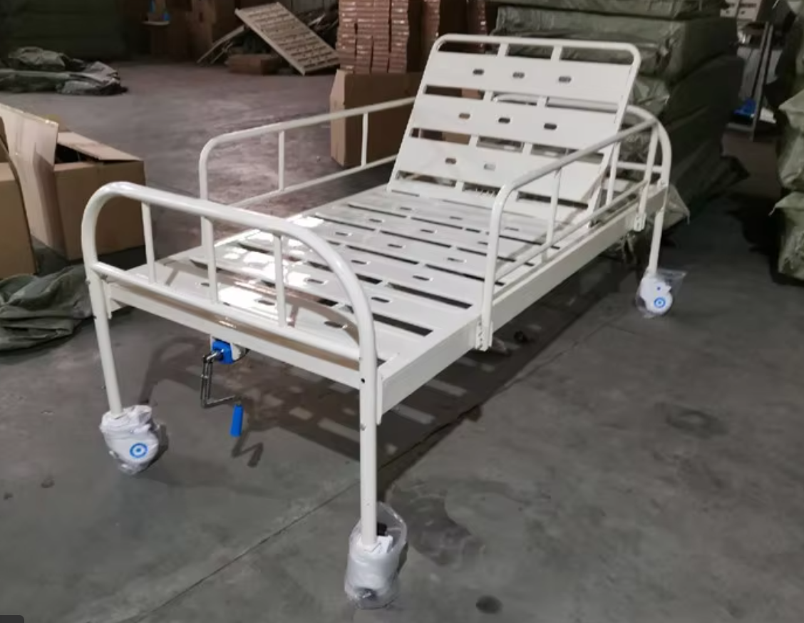 手動(dòng)單功能病床手動(dòng)單搖床起背護(hù)理床